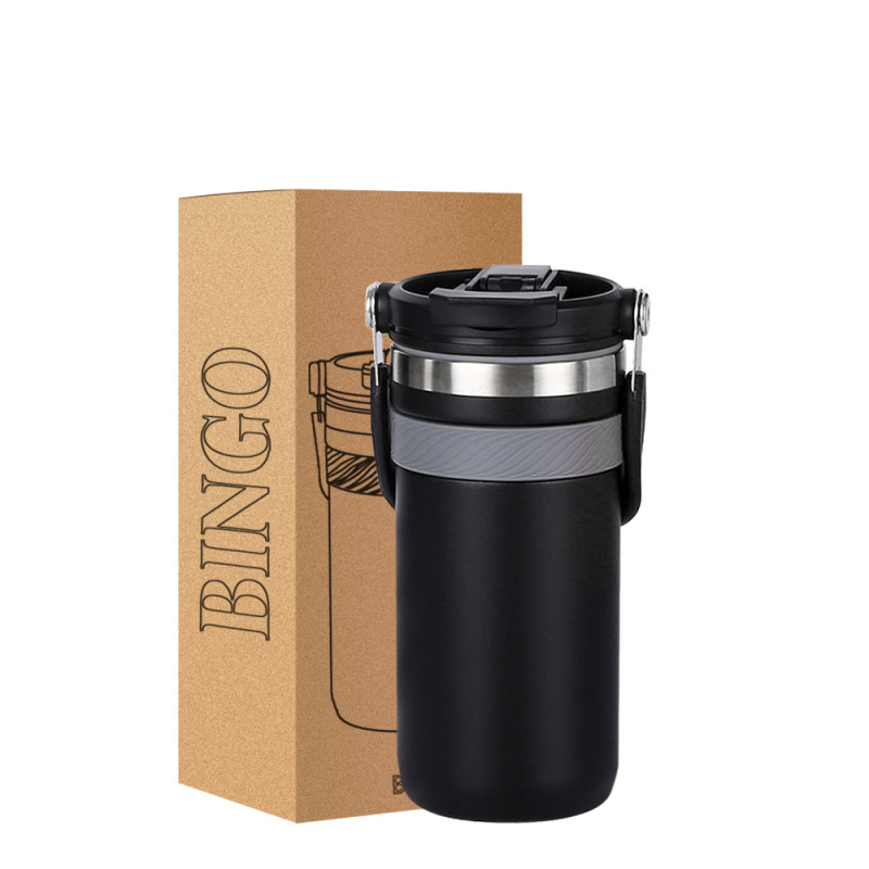 Hot Selling Car Cup 18oz Stainless Steel Travel Mug Insulated Mug Tumbler with Handle Lid Water Bottle