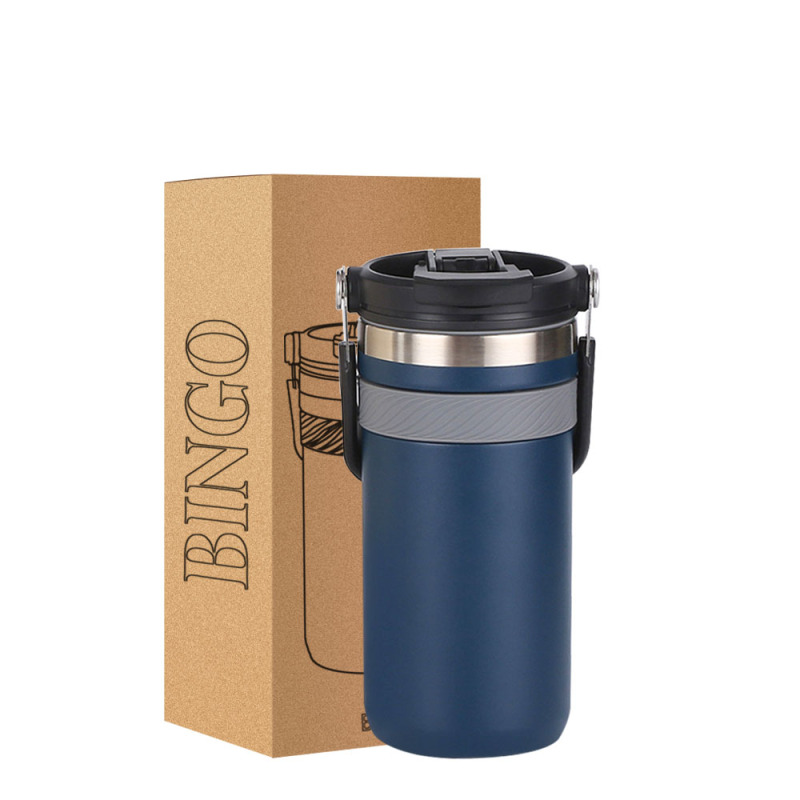 Hot Selling Car Cup 18oz Stainless Steel Travel Mug Insulated Mug Tumbler with Handle Lid Water Bottle