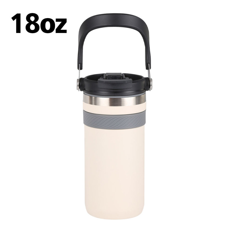 Hot Selling Car Cup 18oz Stainless Steel Travel Mug Insulated  Mug Tumbler with Handle Lid Water Bottle