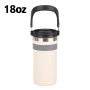 Hot Selling Car Cup 18oz Stainless Steel Travel Mug Insulated  Mug Tumbler with Handle Lid Water Bottle