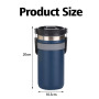 Hot Selling Car Cup 18oz Stainless Steel Travel Mug Insulated  Mug Tumbler with Handle Lid Water Bottle