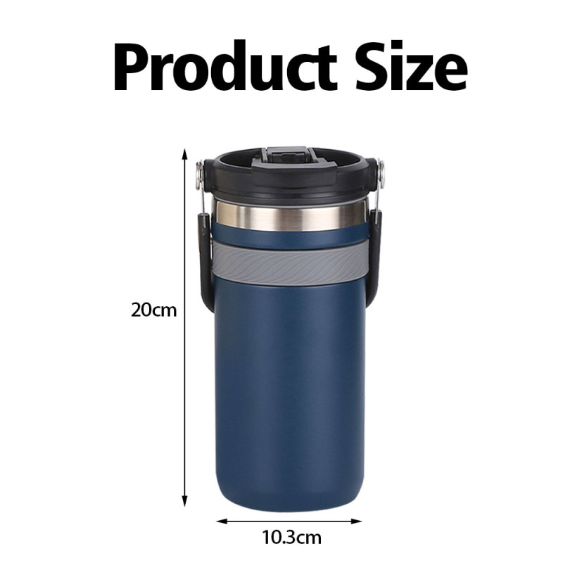 Hot Selling Car Cup 18oz Stainless Steel Travel Mug Insulated Mug Tumbler with Handle Lid Water Bottle