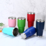 30oz Wholesale Double Walled 304 Food Grade Thermal Insulated Stainless Steel Vacuum Custom Powder Coated Tumblers for Camping