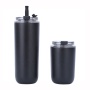 280ml & 480ml Portable Custom Double Wall Stainless Steel Vacuum Insulated Cute Tumbler with Lid and Straw Cold Cup