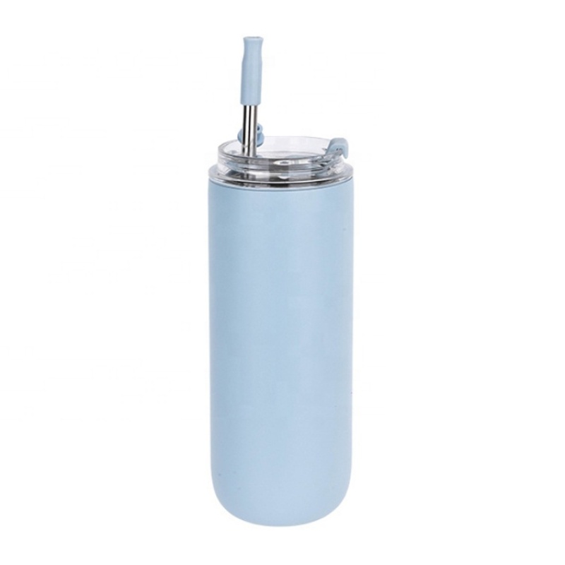 280ml & 480ml Portable Custom Double Wall Stainless Steel Vacuum Insulated Cute Tumbler with Lid and Straw Cold Cup
