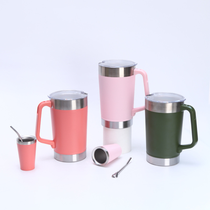Modern Styles Factory Price 1900ML Stainless Steel Beer Pitcher Vacuum Insulated Outdoor Travel Tumbler with Lid&handle