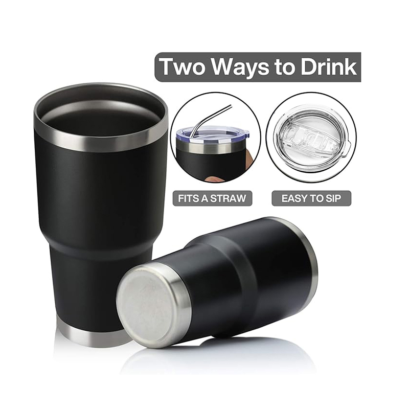 Wholesale Reusable 30 oz Stainless Steel Wine Tumbler Double Wall Coffee Cup Straw for Water Beer Gifts Vacuum for Cold Storage