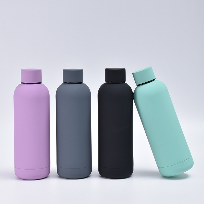 17oz BPA-Free Stainless Steel Water Bottle with Leak-Proof Lid Sports Thermos Thermal Insulation Boiling Water Logo Design Style