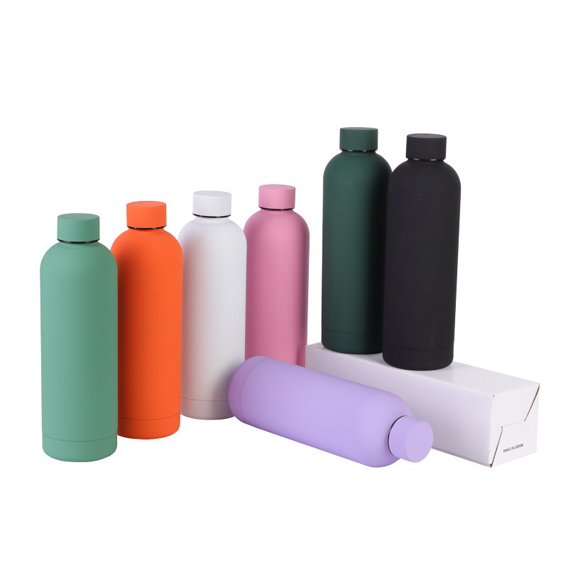 17oz BPA-Free Stainless Steel Water Bottle with Leak-Proof Lid Sports Thermos Thermal Insulation Boiling Water Logo Design Style