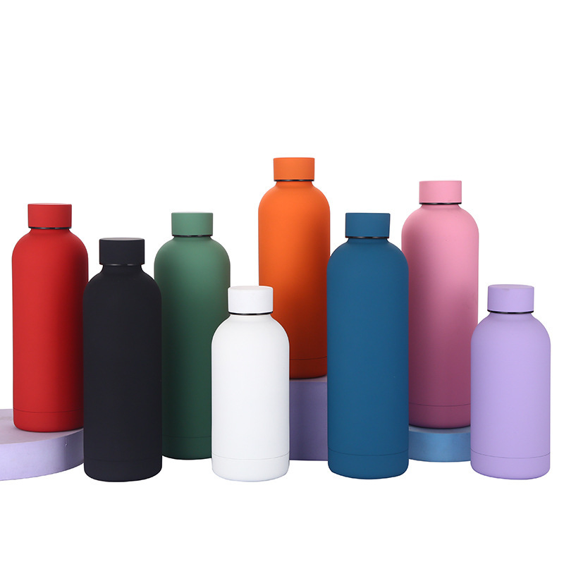 17oz BPA-Free Stainless Steel Water Bottle with Leak-Proof Lid Sports Thermos Thermal Insulation Boiling Water Logo Design Style