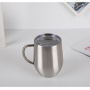 12 oz Wine Tumbler Stainless Steel 304 Double Wall Insulated Vacuum Coffee Cups Stainless Travel Wine Tumbler Lid With Handle