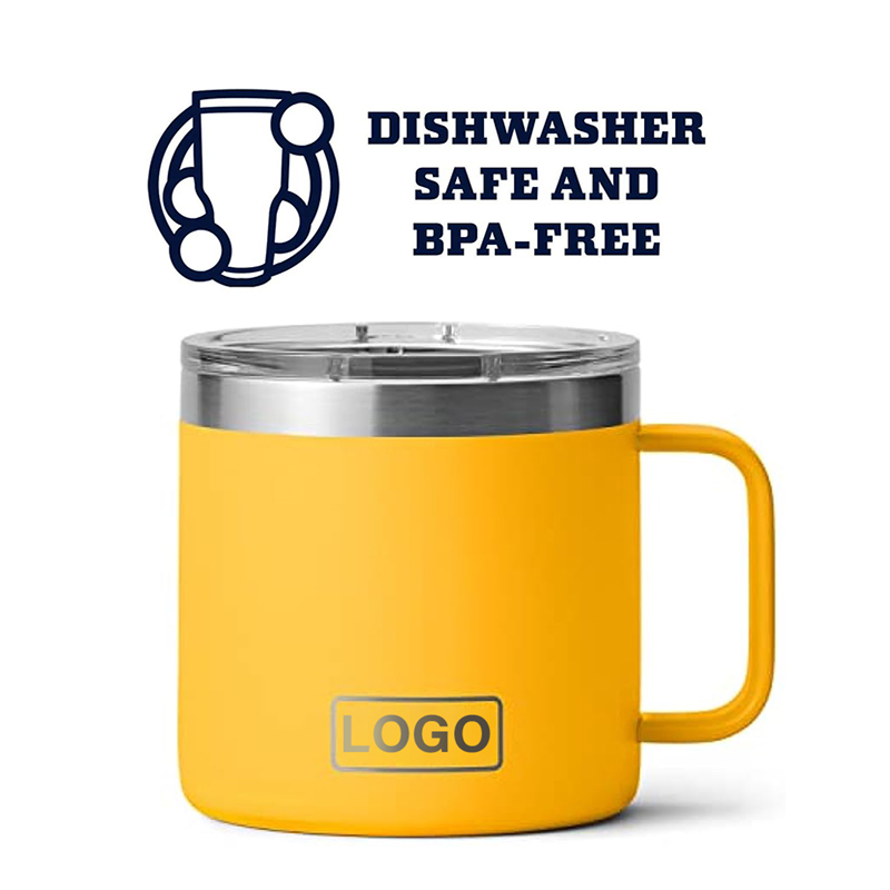 14oz/12oz Custom Logo Travel Mug Double Wall Stainless Steel Tumbler for Camping for Coffee 12oz Stainless Steel Mug