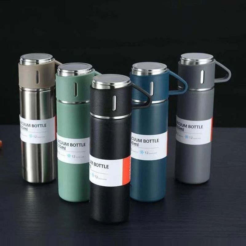 Wholesale 500 ml /17oz Christmas Gift Steel Vacuum Portable Bottle for Coffee and Tea Thermos Flask Logo Customize
