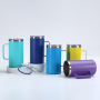 Wholesale Price Modern Design 24oz Double Wall Stainless Steel Tumbler Camping Beer Thermal Vacuum Coffee Mug with Handle