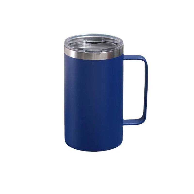 Wholesale Price Modern Design 24oz Double Wall Stainless Steel Tumbler Camping Beer Thermal Vacuum Coffee Mug with Handle