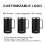 Wholesale Price Modern Design 24oz Double Wall Stainless Steel Tumbler Camping Beer Thermal Vacuum Coffee Mug with Handle
