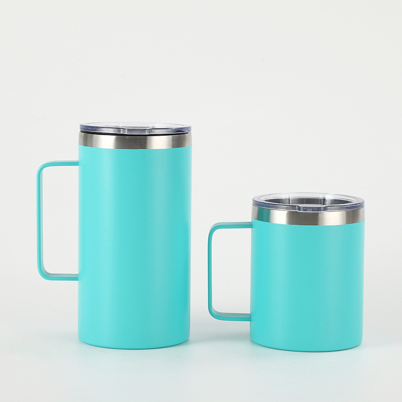 Wholesale Price Modern Design 24oz Double Wall Stainless Steel Tumbler Camping Beer Thermal Vacuum Coffee Mug with Handle