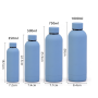 Wholesale Rubber Paint Stainless Steel Sports Vasos Custom Logo Drink Water Bottle Soft Touch Small Mouth Thermal Thermos Flask