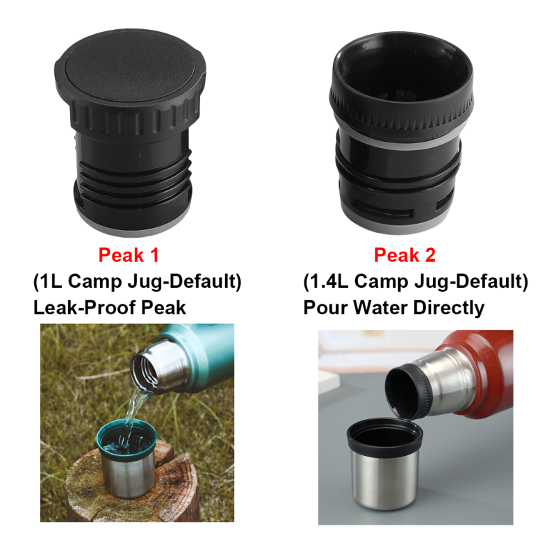 Wholesale Classic Outdoor Stainless Steel 1L Insulated Bottles Handle Wide Mouth Thermos Vacuum Travel Sports Water Bottles