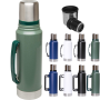 Wholesale Classic Outdoor Stainless Steel 1L Insulated Bottles Handle Wide Mouth Thermos Vacuum Travel Sports Water Bottles