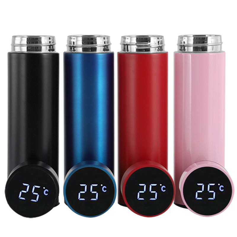 Wholesale Waterproof Vacuum Insulated Smart Stainless Steel Temperature Display Water Bottle Flask With Led Temperature Display
