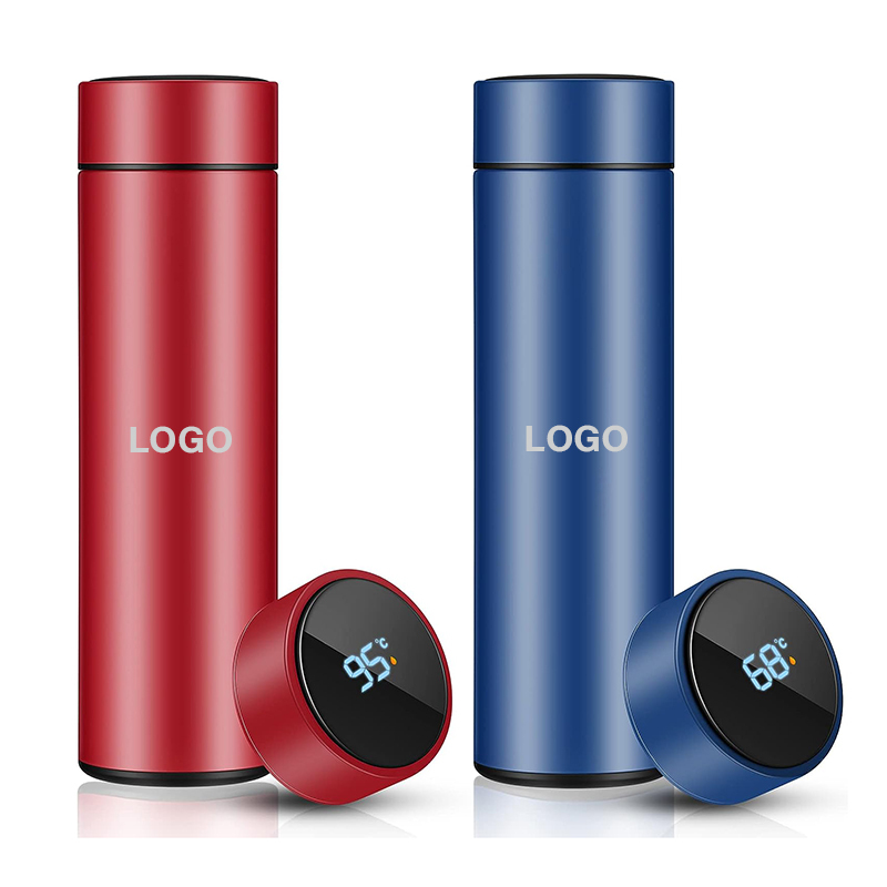 Wholesale Waterproof Vacuum Insulated Smart Stainless Steel Temperature Display Water Bottle Flask With Led Temperature Display