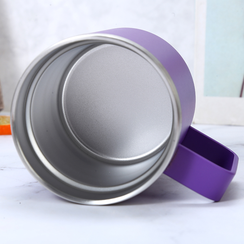 12oz Stainless Steel Insulated Tumbler Cup Novelty Design Double Wall Vacuum Travel Coffee Mug Handle Sliding Lid Back School