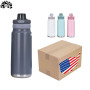 316 Stainless Steel Vacuum Insulated Cup Large-capacity Outdoor Sports Water Bottle Portable Bouncing Flask, Custom logo