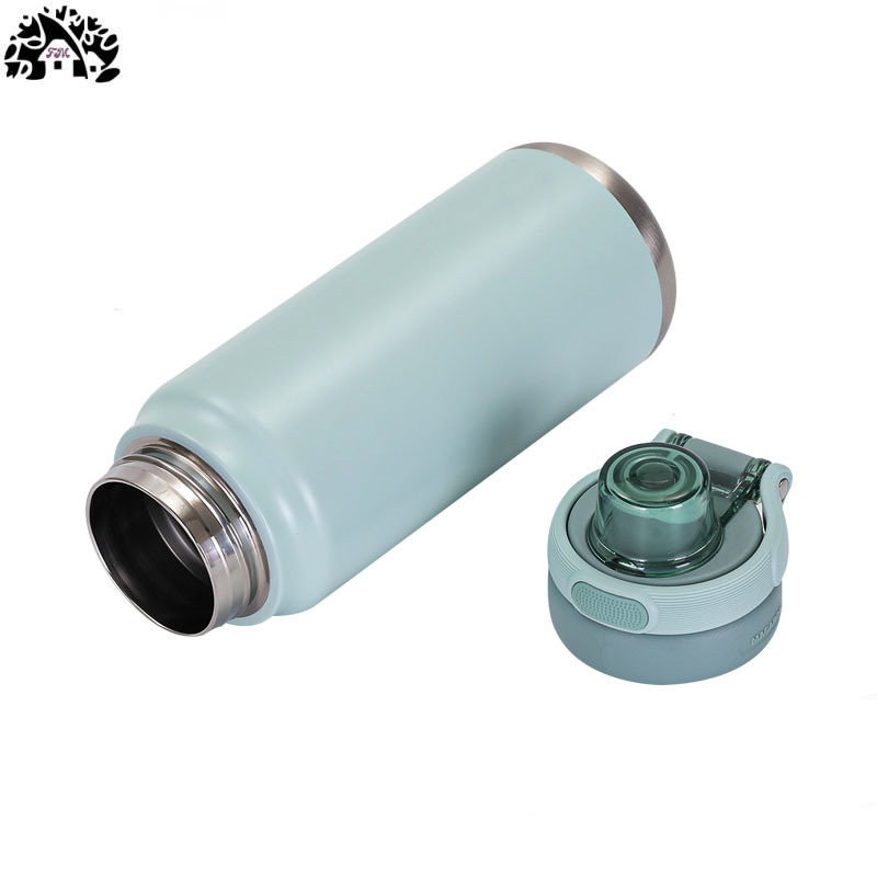 316 Stainless Steel Vacuum Insulated Cup Large-capacity Outdoor Sports Water Bottle Portable Bouncing Flask, Custom logo