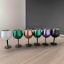 14oz Pool Party Unbreakable Wine Tumbler Goblets Stemmed Stainless Steel Wedding Anniversary Wine Glasses Set Champagne Flues
