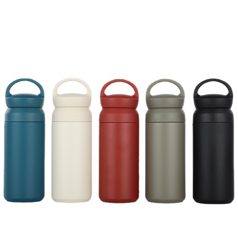 Promotional 350ml 500ml Japanese Style Thermos Flask Stainless Steel Vacuum Cup with Handle and Lid for Thermal Vasos Coffee Mug