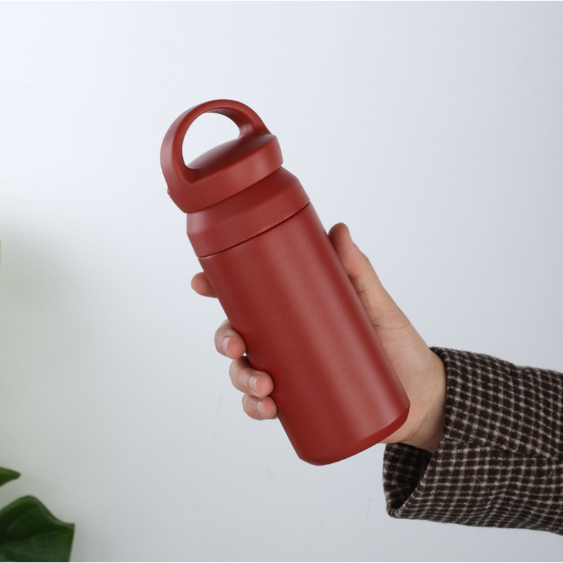 Promotional 350ml 500ml Japanese Style Thermos Flask Stainless Steel Vacuum Cup with Handle and Lid for Thermal Vasos Coffee Mug