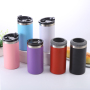 16oz Powder Coated 3-in-1 Tumbler Mug Vacuum Insulated Beer & Cola Can Coolers Frost Can Holder for Back to School Coffee Use