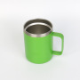 14oz Thermal Insulate Travel Coffee Mug Cup With Handle Double Wall Stainless Steel Vacuum Coffee Tumbler Mug With Lid and Straw