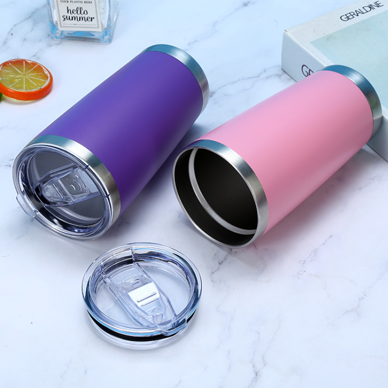 Wholesales 20oz Car Tumblers Stainless Steel Travel Mugs Vacuum Stainless Steel Insulation Cup Custom logo Termos Glasses Cooler