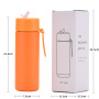 22oz Reusable Stainless Steel Water Bottle With Straw Eco-friendly Direct Drinking Thermal Flask Vacuum Insulated