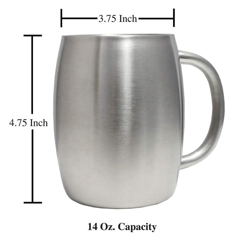 14oz Wholesale Coffee Mug With Handle Stainless Steel Tumblers Double Wall Insulated Tumbler Cups Bottle in Bulk