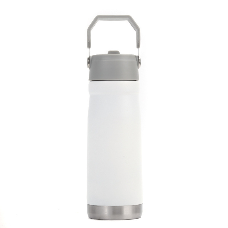 Innovative 20oz Stainless Steel Travel Thermos Cup with Folding Sports Car Lid Vacuum Insulated Outdoor Drinkware for Hydration