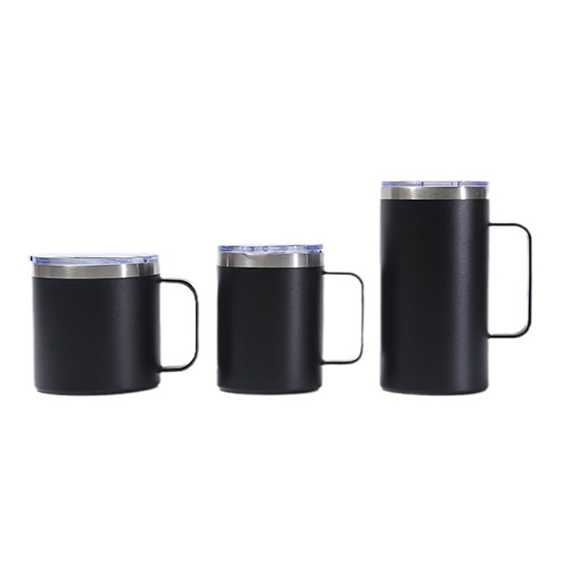Wholesale Bulk Custom 12oz 14oz Stainless Steel Tumbler Cups Travel Coffee Mug with Handle Straw Insulated Thermos Hot Beverages