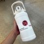 Large Capacity Portable Insulated 316 Stainless Steel Sports Thermos Cup Dual Used & One Button Cap Direct Drinking Flask