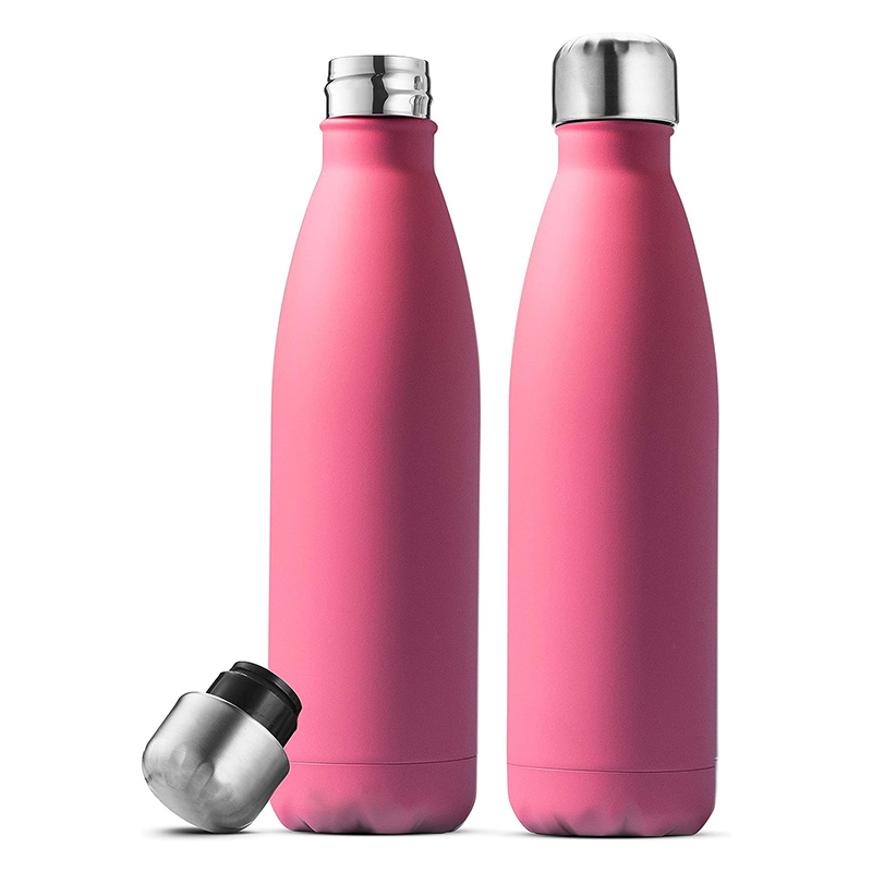 Wholesale Customized Logo 500ml Stainless Steel Water Bottles Cola Shaped Double Walled Insulated 750ml Sport Flask