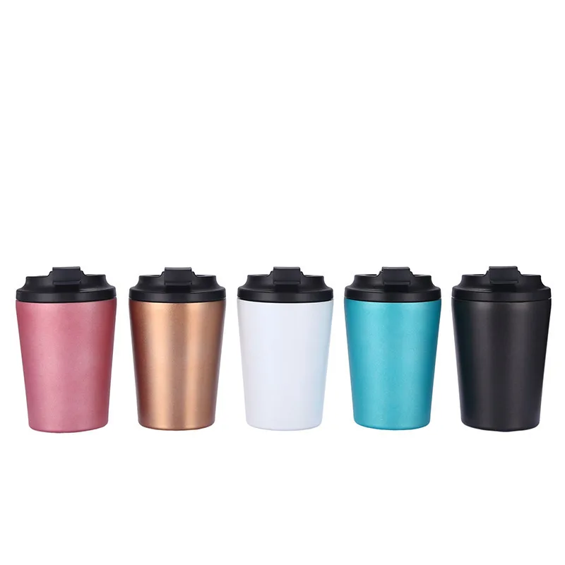 New Arrive Travel Outdoor Portable Mug with Lid Stainless Steel Double Wall Customize Coffee Tumbler Cup Iced Coffee Cup Thermos