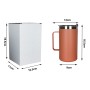 Popular 24oz Powder Coated Double Wall Mug Stainless Steel Travel Coffee Mug With Handle  for Camping Hiking Outdoor with Lid