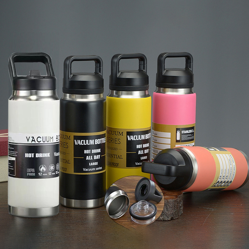 Customize 18 Oz 26 Oz 36 Oz Water Bottle Stainless Steel Vacuum Insulated Thermos Gym Sports Drinking Water Bottle With Chug