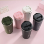 510 ML Coffee Tumbler with Lid 510ml Custom Vacuum Travel Insulated Double Wall Tumbler to Go Reusable Stainless Steel Mug Cup