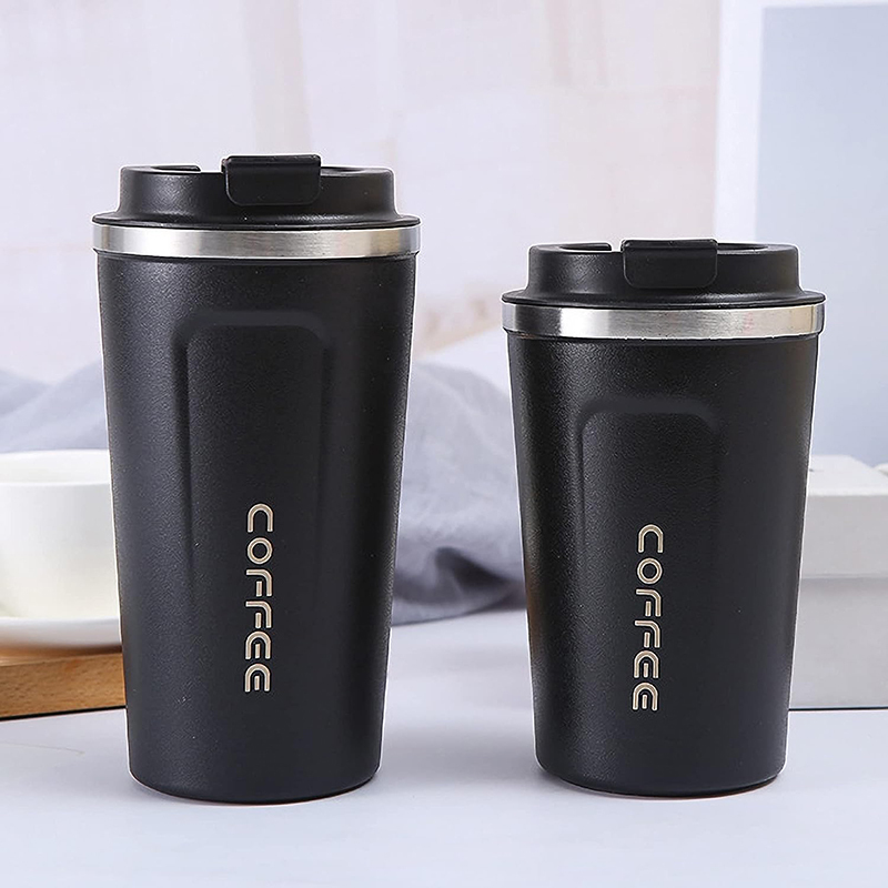 510 ML Coffee Tumbler with Lid 510ml Custom Vacuum Travel Insulated Double Wall Tumbler to Go Reusable Stainless Steel Mug Cup