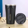 510 ML Coffee Tumbler with Lid 510ml Custom Vacuum Travel Insulated Double Wall Tumbler to Go Reusable Stainless Steel Mug Cup