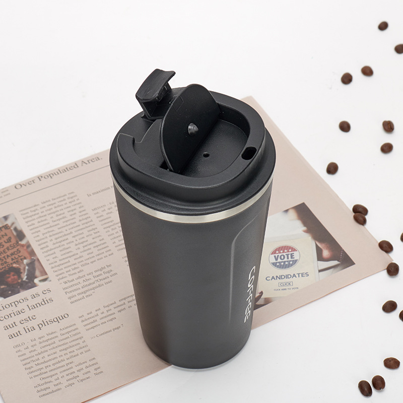 510 ML Coffee Tumbler with Lid 510ml Custom Vacuum Travel Insulated Double Wall Tumbler to Go Reusable Stainless Steel Mug Cup