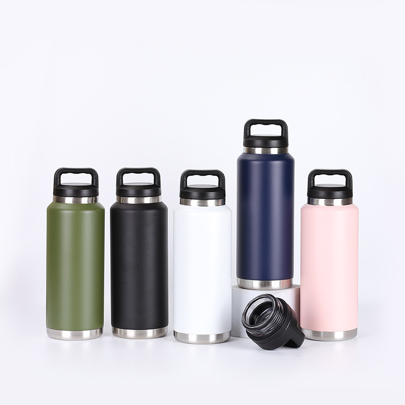 18 oz 26 oz 36 oz Stainless Steel Vacuum Insulated Flask Thermos Gym Sports Drinking Water Bottle with Chug
