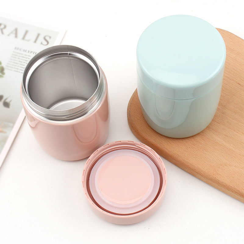 Custom 260ml Kids Thermal Braised Mugs Double Wall Stainless Steel Creative Mini Portable Thermos Food Soup Food Container Jar